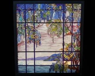 Metropolitan Museum of Art Tiffany View of Oyster Bay Stained Glass Panel