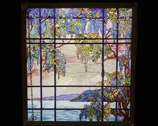 Metropolitan Museum of Art Louis Comfort Tiffany View of Oyster Bay Stained Glass Panel