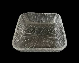 Sasaki Rain Square Clear Glass Dish