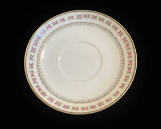 GDA Limoges Porcelain Saucer, Floral Rose Pattern