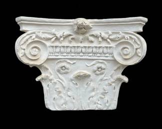 Classical Greek Horseman Relief Plaque and Ionic Capital Plaster Casts fifth image