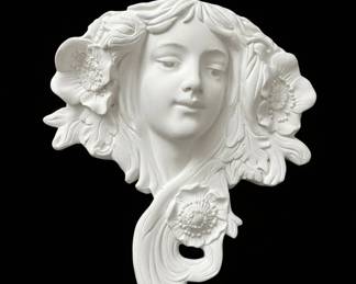 Le Printemps French Art Nouveau Style Wall Sculpture