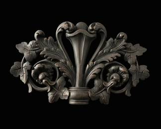 Victorian Style Carved Wood Architectural Pediment