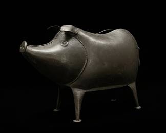 Vintage Copper Pig Weathervane