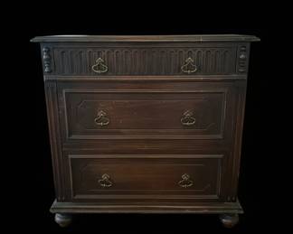 Vintage Jacobean Revival Chest of Drawers