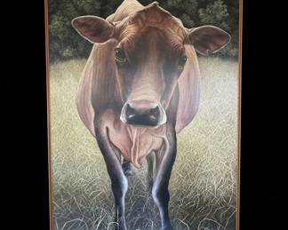 Large Format Bovine Oil Painting