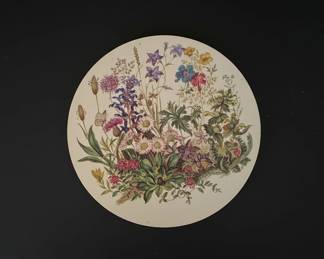Pimpernel Traditional Round Placemats  Wild Flowers Pattern