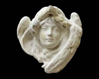 Neoclassical Plaster Wall Medallion second image
