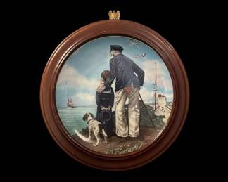 Vintage Norman Rockwell Looking Out to Sea Collector Plate