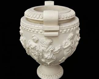 Neoclassical Style Cast Stone Urn