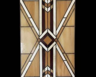 Arts and Crafts Style Leaded Glass Lamp Shade