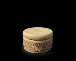 HandCarved Ceramic Lidded Trinket Box third image