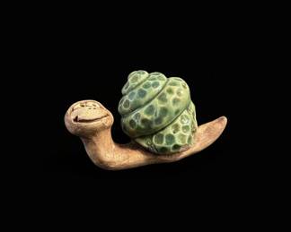 HandCrafted Ceramic Snail Figurine