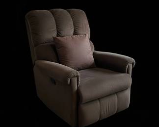 Dark Brown Fabric Recliner