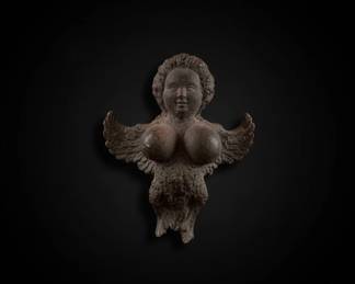 Carved Wood Angel Cherub Corbel second image