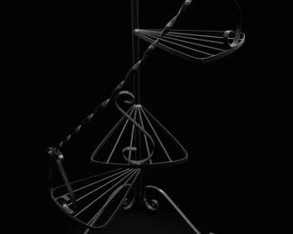 Wrought Iron Spiral Plant Stand B second image