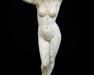 Cast Stone Female Nude Garden Statue Shy Maiden or similar second image