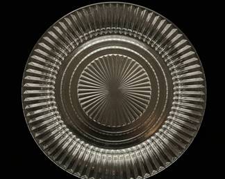 Set of Vintage Anchor Hocking Queen Mary Clear Glass Plates