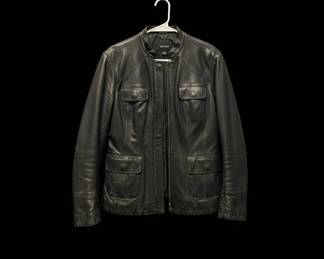 Alfani Genuine Leather Jacket