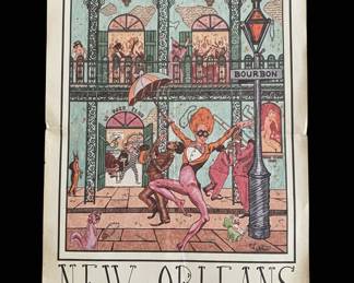 Le Mardi Gras New Orleans Poster by George B. Luttrell II