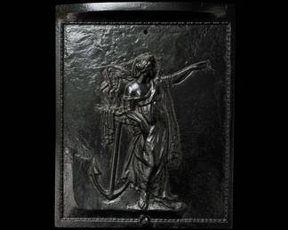 Antique Dutch Louis XIV Period The Hope Fireback or Backsplash, th Century third image