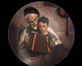 Norman Rockwell The Music Maker Collector Plate by Edwin M. Knowles
