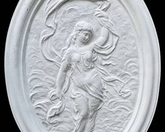 Neoclassical Plaster Wall Medallion