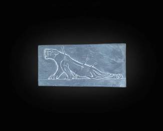 Assyrian Wounded Lioness Relief Wall Plaque