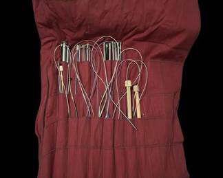 Vintage Circular Knitting Needle Collection with RollUp Case