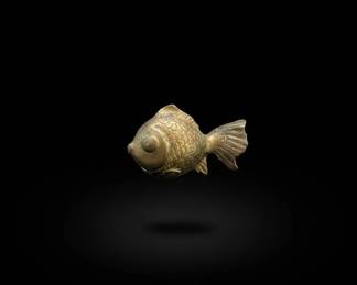 Vintage Brass Koi Fish Figurine