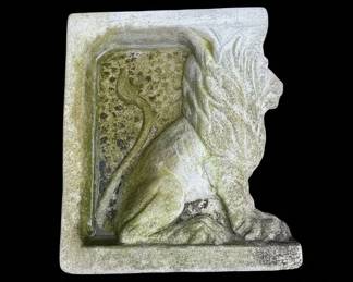 Cast Stone Lion Wall Fountain Plaque B fifth image