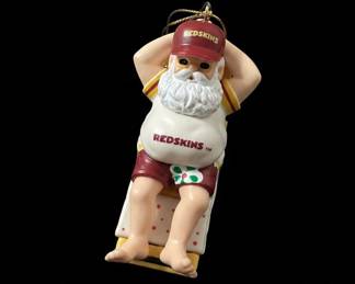 NFL Collection Washington Redskins Santa Claus Christmas Ornament