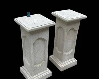 Pair of Cast Stone Pedestals