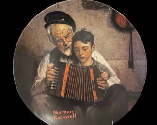 Norman Rockwell The Music Maker Collector Plate