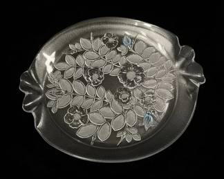 Vintage Mikasa Rosella Frosted Glass Serving Platter second image