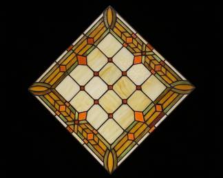 Fine Art Lighting Prairie Style Stained Glass Window Panel