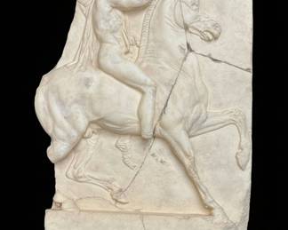 Classical Equestrian Relief Plaque Reproduction second image
