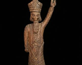 Vintage Figural Bishop Candlestick