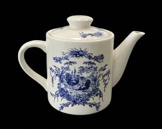 California Pantry Classic Ceramics Blue Rooster Teapot third image