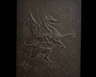 Cast Iron Dragon Relief Plaque second image