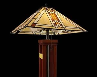 Mission Style Stained Glass Floor Lamp C third image