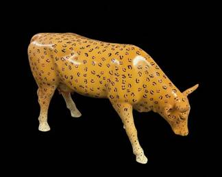 CowParade Leopard Cow Figurine  third image