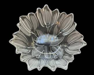 Mikasa Tulips Satin Crystal Hostess Bowl by Walther Glas third image