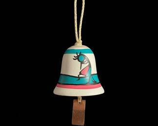 Vintage Tesa Southwestern Pottery Bell