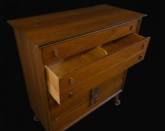 MidCentury Modern Bassett Mayan Highboy Dresser third image