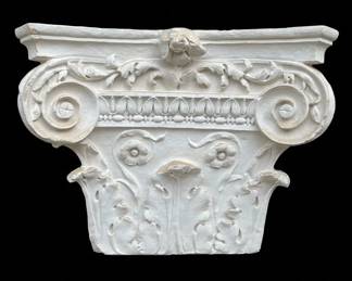Neoclassical Style Plaster Pilaster Capital