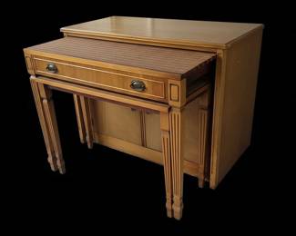 Vintage Neoclassical Style Mechanical Writing Desk second image