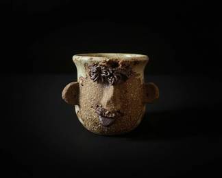 Vintage Studio Pottery Face Cup