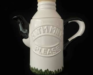 Vintage CowThemed Milk Pitcher and Cow Udder Mugs Set second image