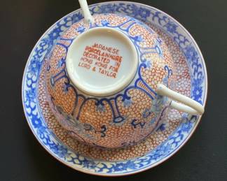 Lord  Taylor Japanese Porcelain Tea Cup and Saucer Set third image